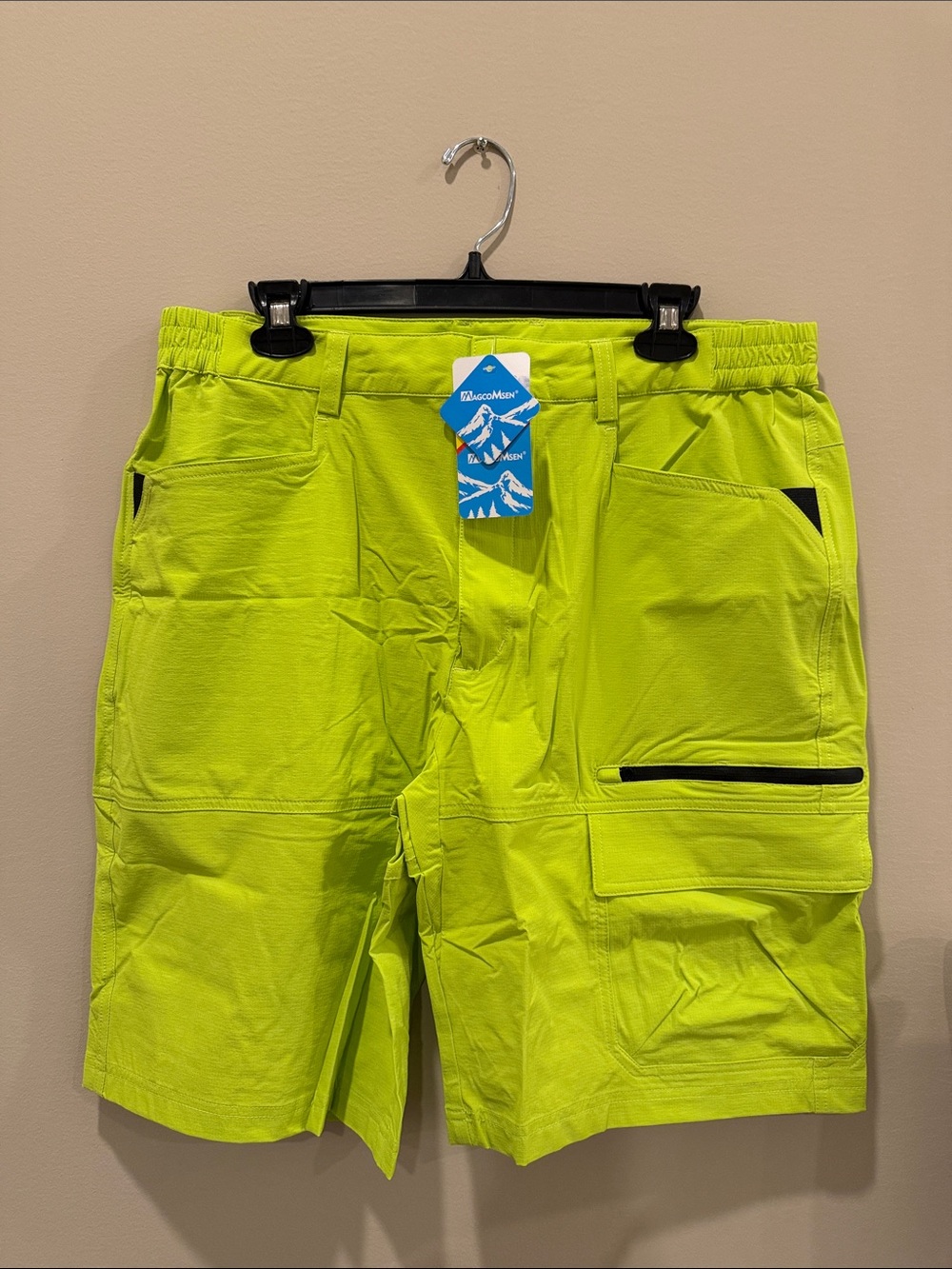 MAGCOMSEN Neon Lime Active Shorts